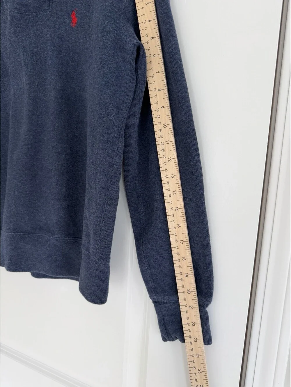Polo Ralph Lauren Shawl Collar Pullover Sweater Navy Heather Size S Preppy Ivy